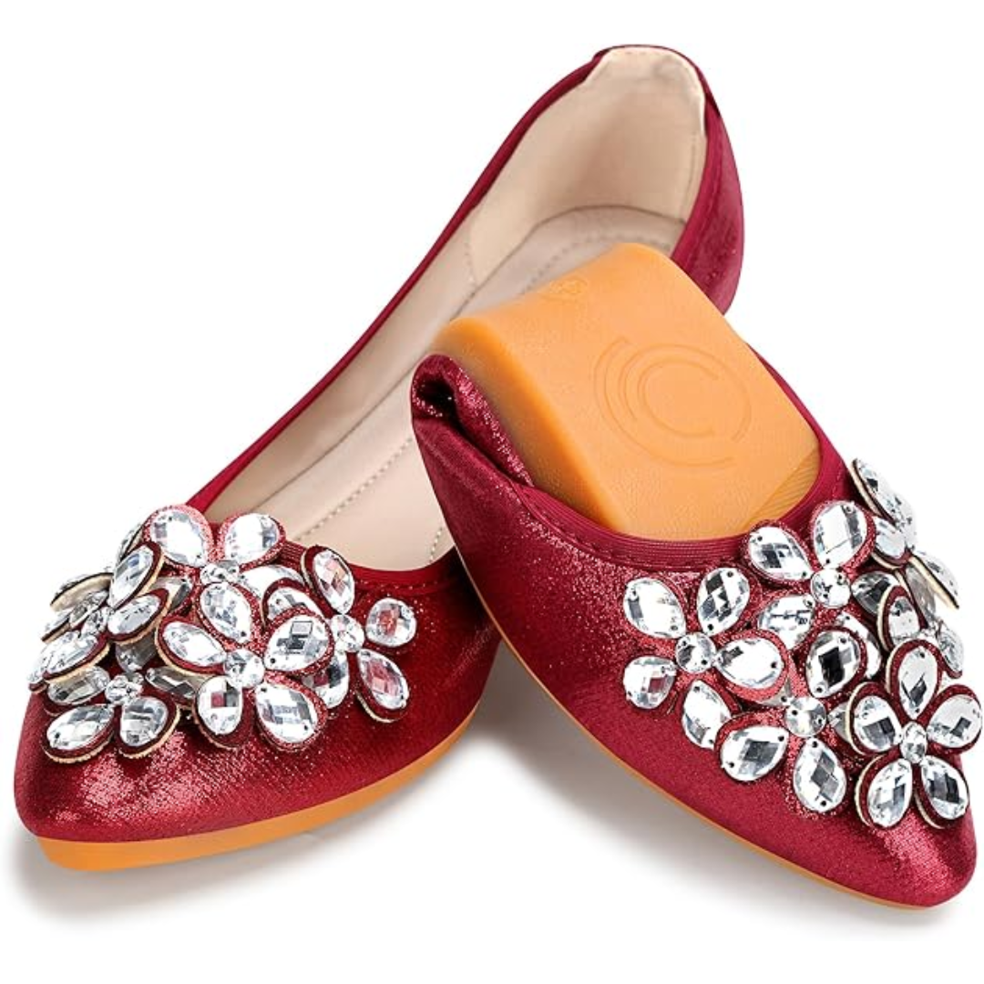 Chinbee - Glamouröse Strass-Ballerinas für Damen