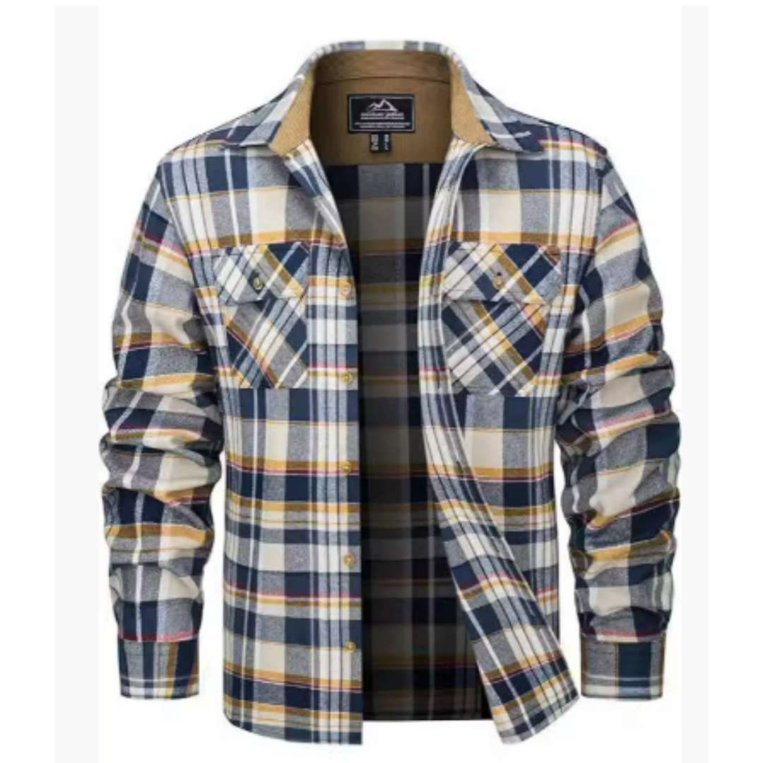 Herren Langarm Hemd | Kariert