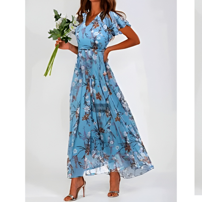 Damen Sommer Formelles Blumen Hochzeitsgast Kleid | Maxi