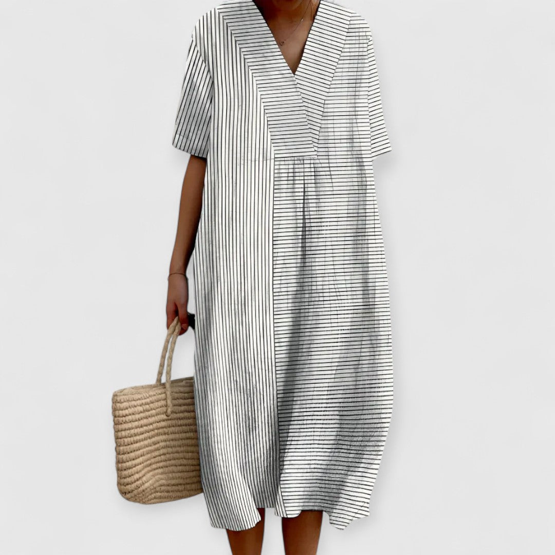 Alida | Premium Maxikleid mit tiefem Ausschnitt