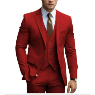 Herren Formell Hochzeitsgast Anzug 3-teiliges Set | Schlanke Passform