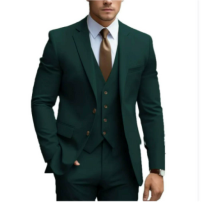 Herren Formell Hochzeitsgast Anzug 3-teiliges Set | Schlanke Passform