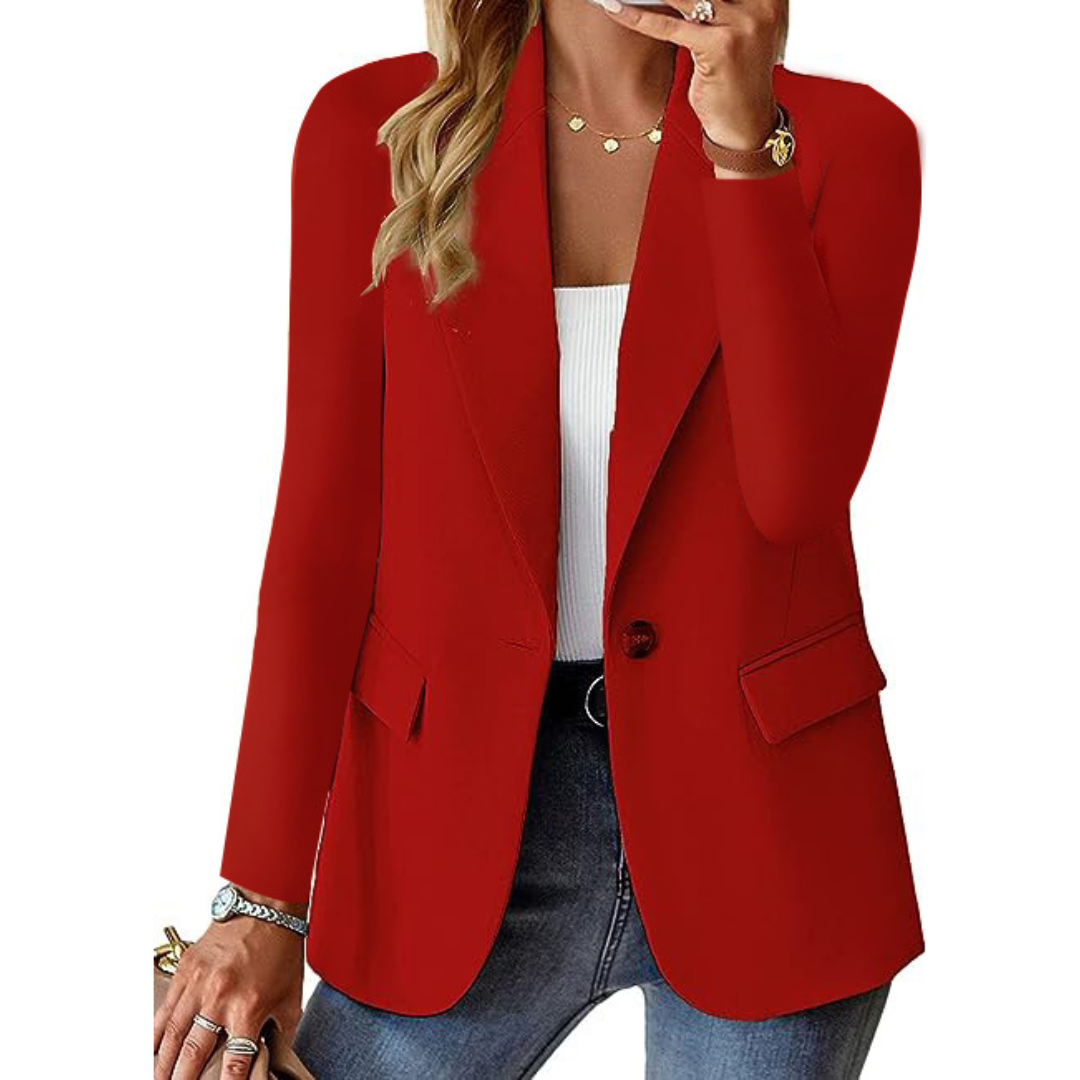 Damen Lässiger Bedruckter Blazer | Langarm