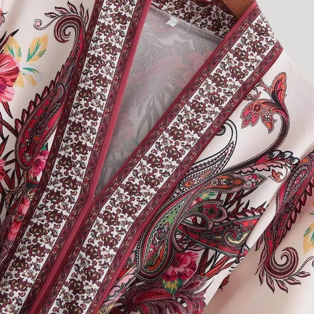 Islaith | Paisley Mini Damen Kleid