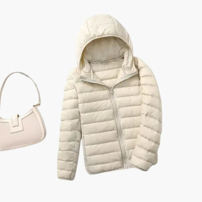 Ultraleichte Daunenjacke mit Kapuze für Damen