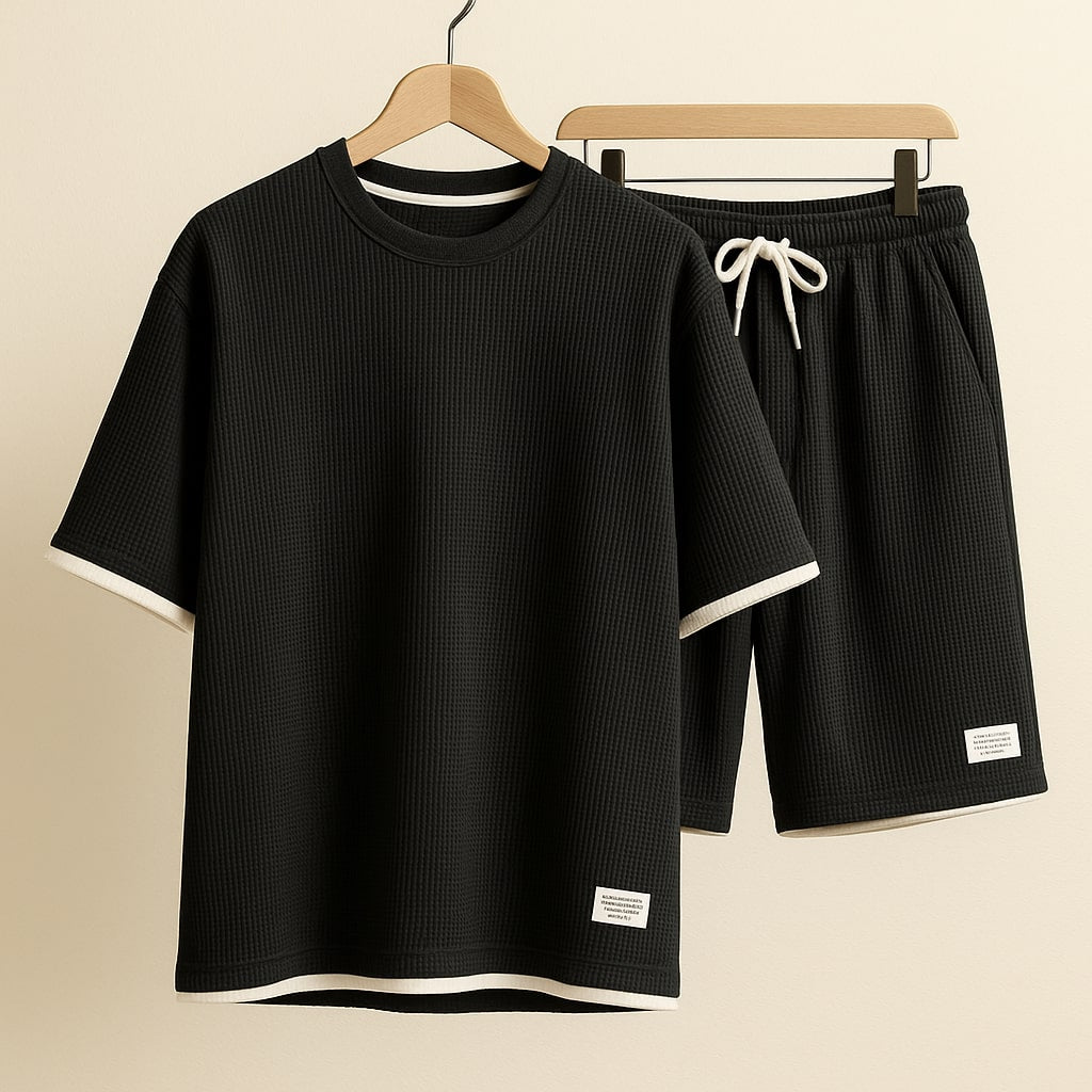 Waffelstrick Herren Loungewear Set