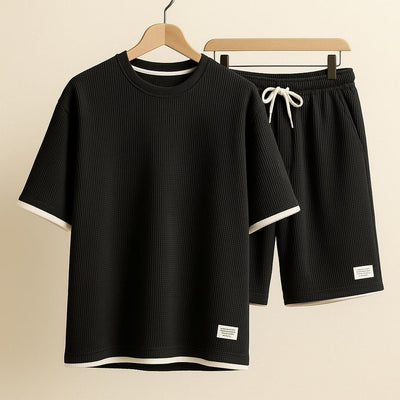 Waffelstrick Herren Loungewear Set