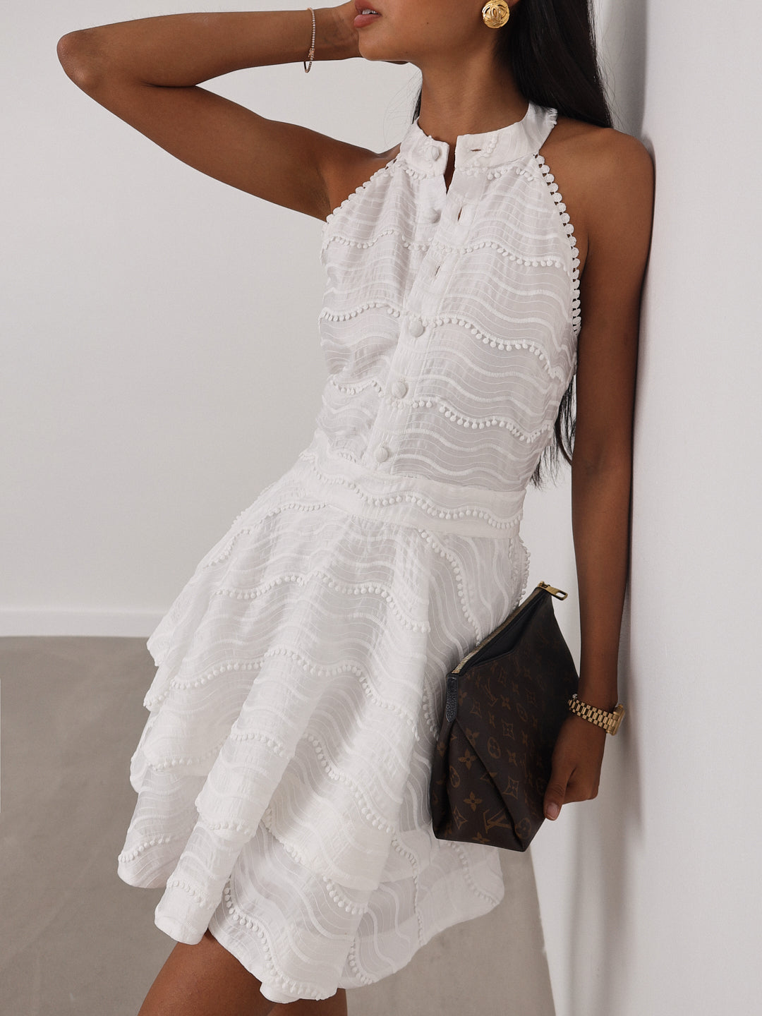 Bennetta | Harriet Applikation Traumkleid | Weiß