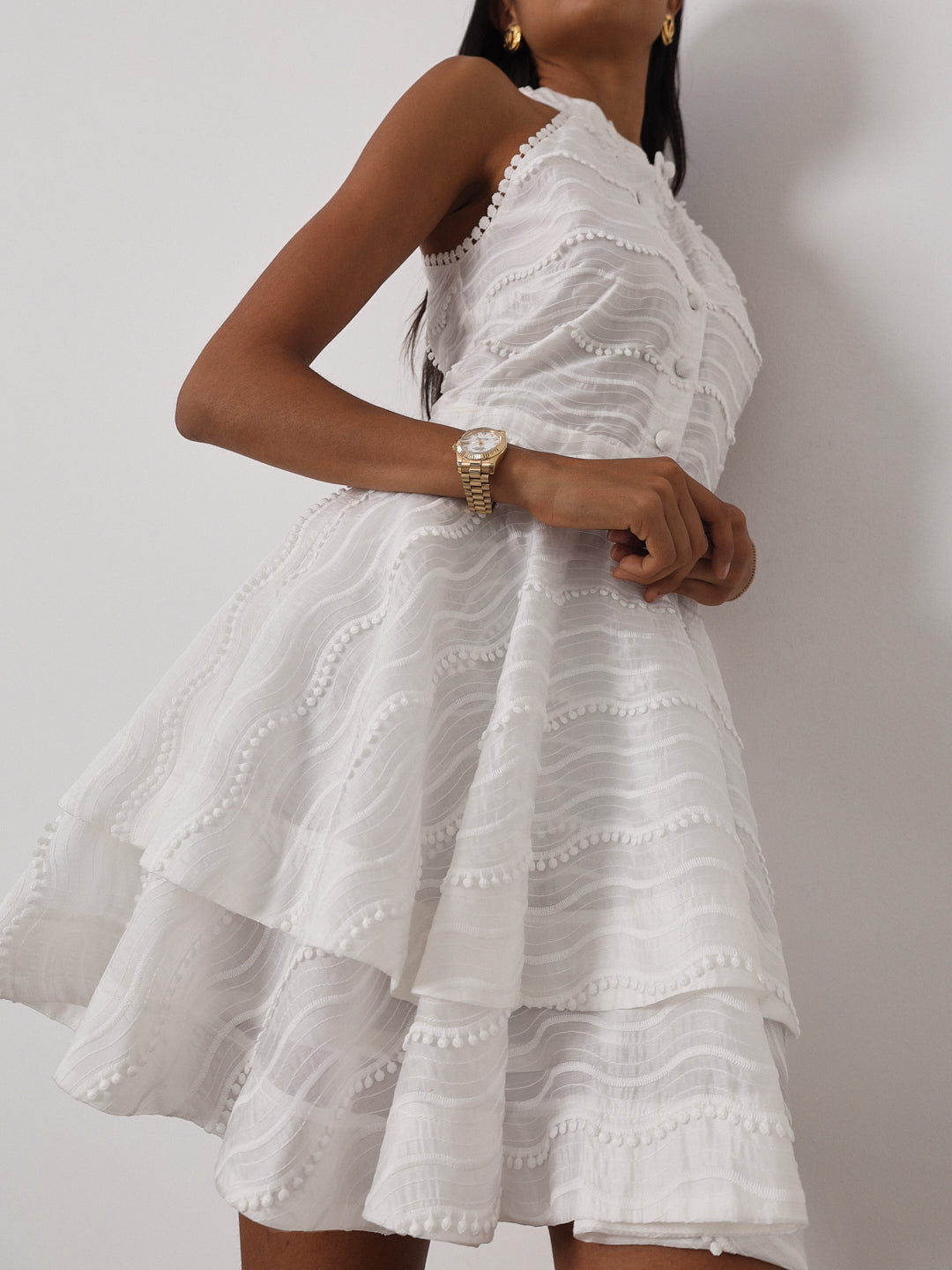 Bennetta | Harriet Applikation Traumkleid | Weiß