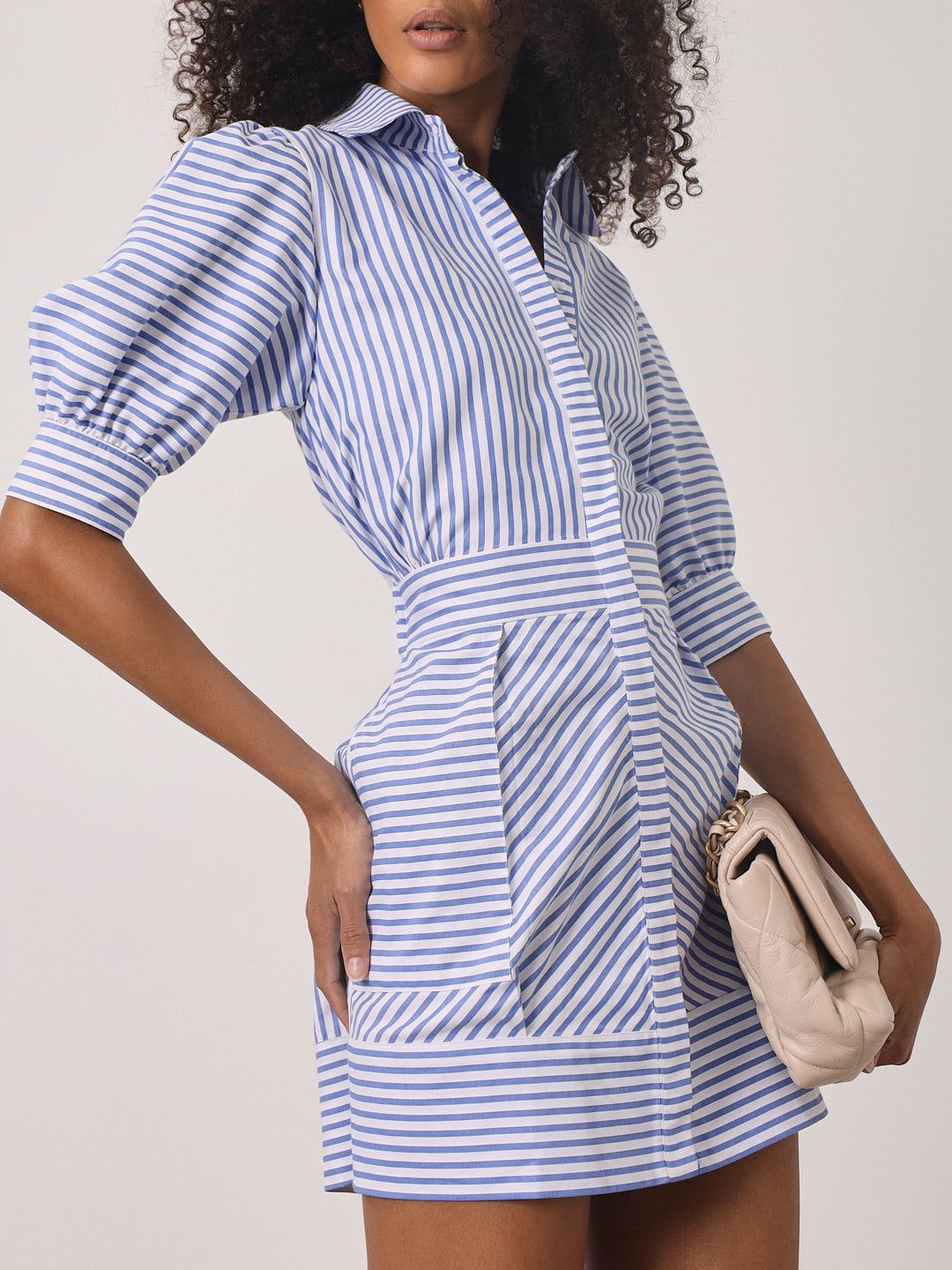 Liberty | Levante Streifenkleid | Blau & Weiß