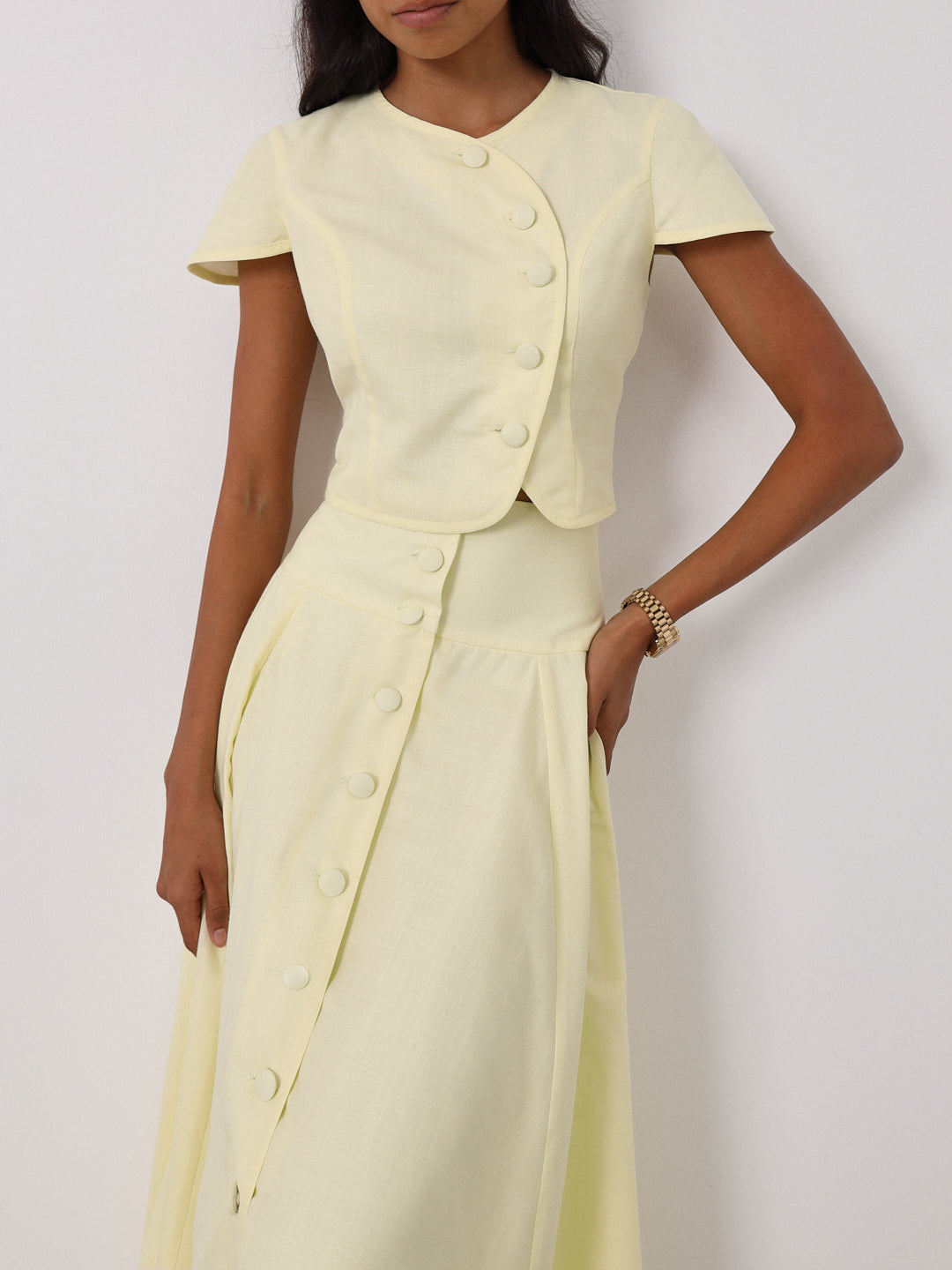 Willow | Rossala Knopfoberteil | Zitronensorbet