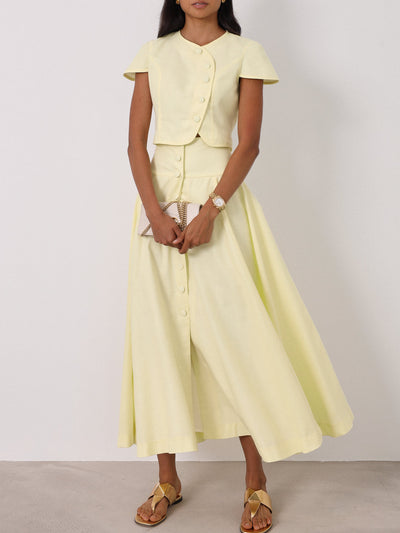 Willow | Rossala Knopfoberteil | Zitronensorbet