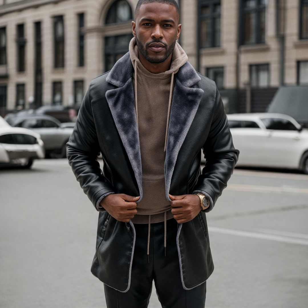 Herren Lederjacke - Klassischer Schnitt