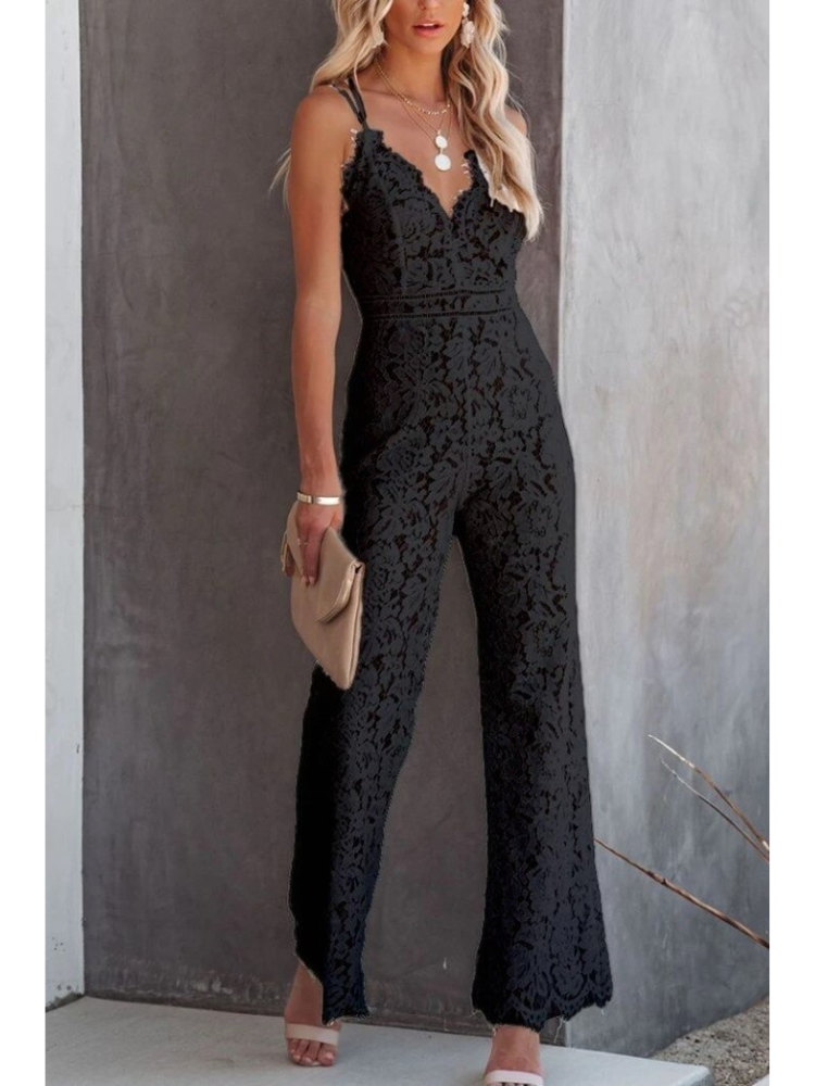 Jumpsuit Camille mit V-Ausschnitt - raffinierter Stil mit moderner Eleganz
