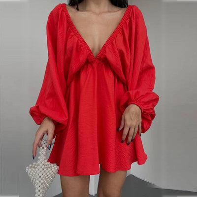 Jandee - Damen Boho Chic Lässiges Kleid