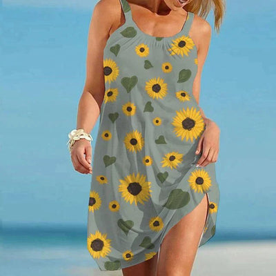 Boho Chic Sommerkleid mit Blumenprint – Karla