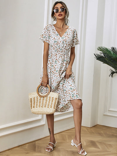 Jolina | Damen Sommer-Blumenkleid