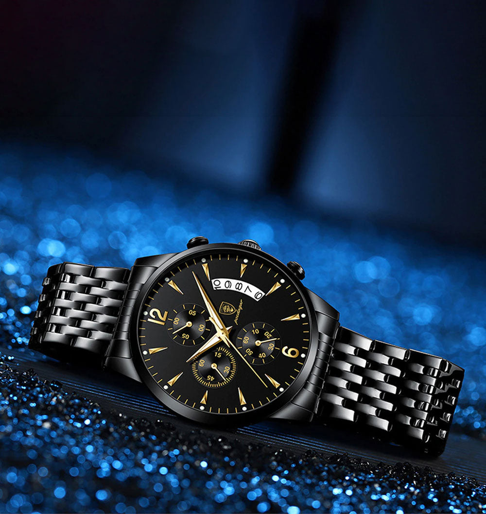 Elegante Herren Stahlarmbanduhr