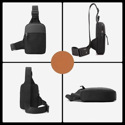 Wasserabweisende Canvas-Umhängetasche – Praktische Crossbody-Tasche für Herren zum Reisen und Wandern, kompakt und mit verstellbarem Tragegurt