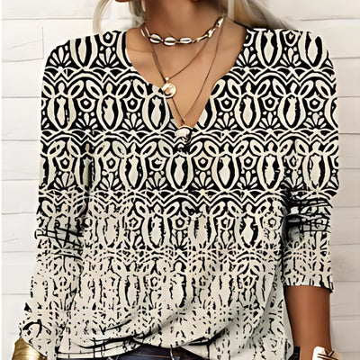 Christanin | Damen Bequeme Bluse | Jahrgang