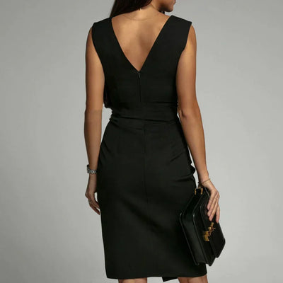 Sonjan | Damen Elegantes Midikleid