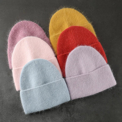 Avelena | Frauen Kaschmir Wintermütze – Weich Fuzzy