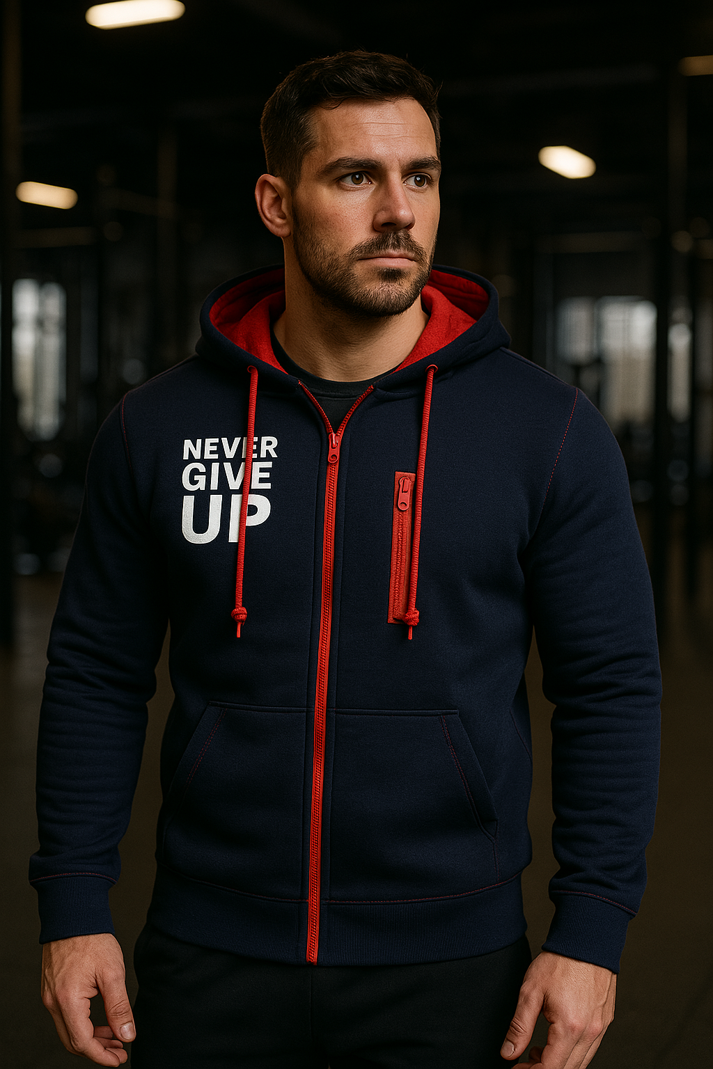 Sportlicher Herren Zip-Hoodie