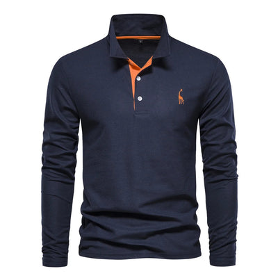 Langarm Herren Polo Pullover