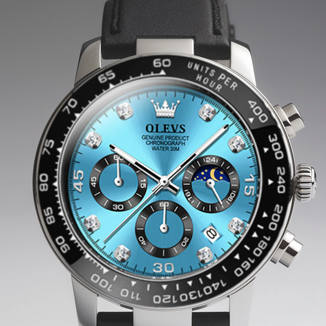 Elegante Herren Armbanduhr Edelstahl