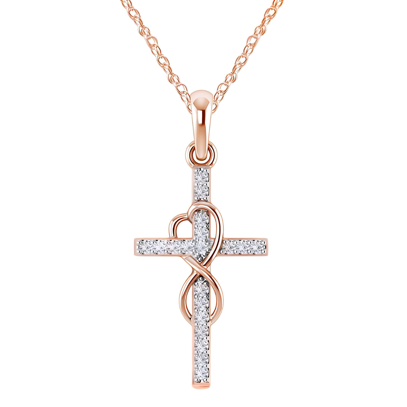 Elegantes Damen Kreuz Anhänger