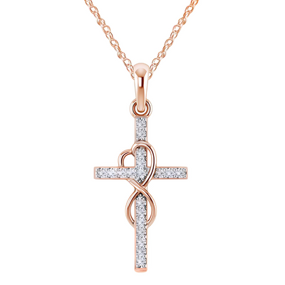 Elegantes Damen Kreuz Anhänger