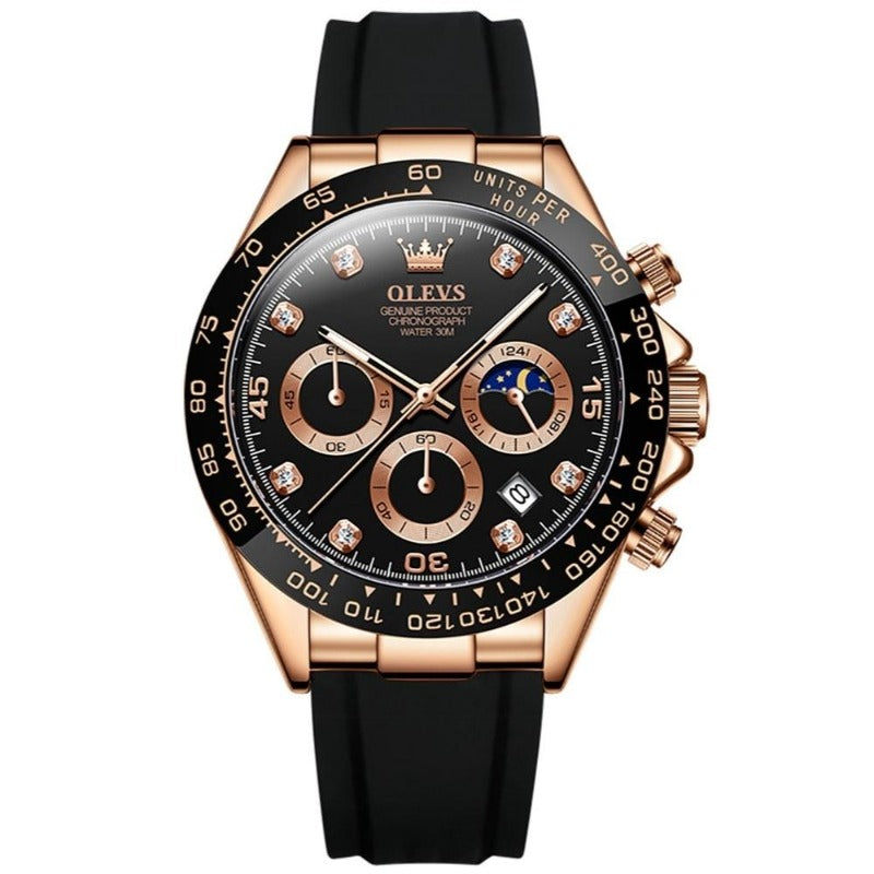 Elegante Herren Armbanduhr Edelstahl