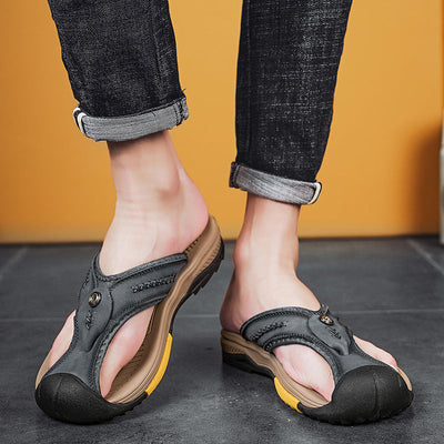 Orthopädische Herren Zehensandalen