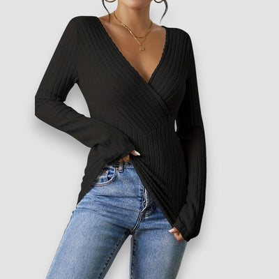 Lior | V-Ausschnitt Langarmpullover