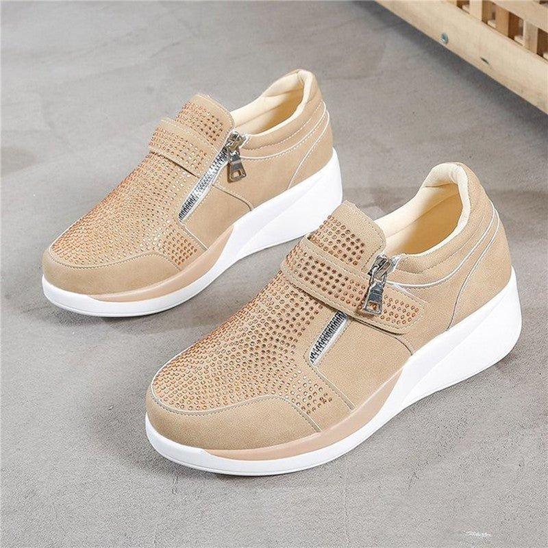 Aelina - Bequeme Plateauschuhe mit Mittelabsatz