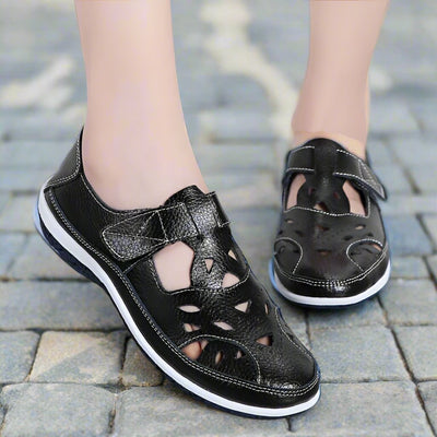 Alenora - Bequeme geschlossene Sandalen mit Fußbett