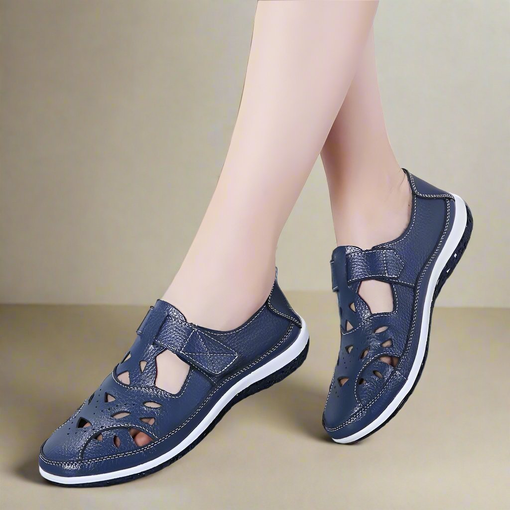 Alenora - Bequeme geschlossene Sandalen mit Fußbett