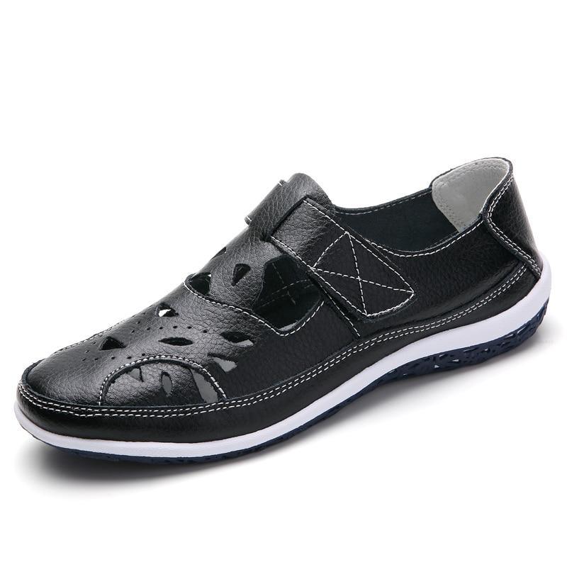 Alenora - Bequeme geschlossene Sandalen mit Fußbett