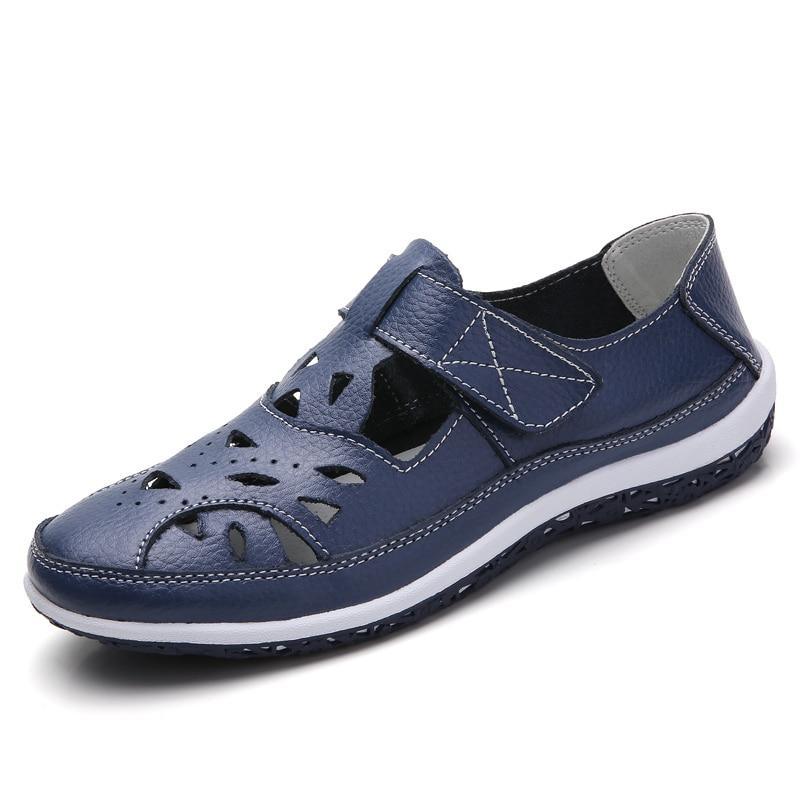 Alenora - Bequeme geschlossene Sandalen mit Fußbett