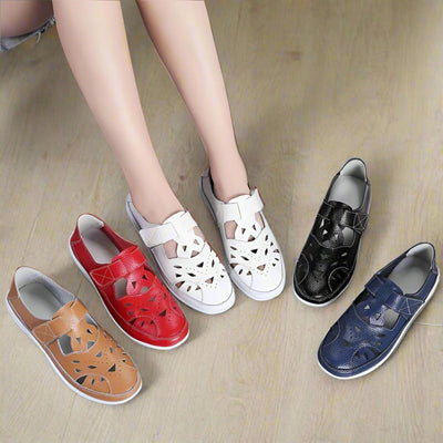 Alenora - Bequeme geschlossene Sandalen mit Fußbett