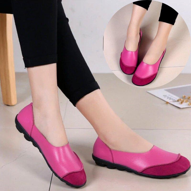 Alenya - Bequeme Leder Mokassins mit Komfortsohle für Hallux Valgus