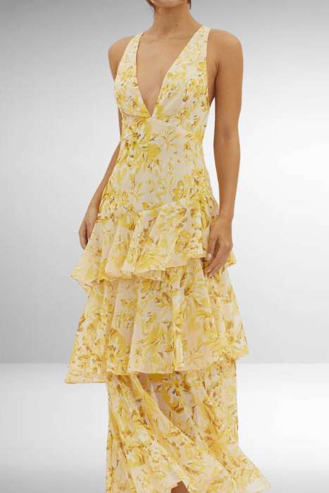 Alizia – Elegantes Seidenkleid Midi Wickelstil