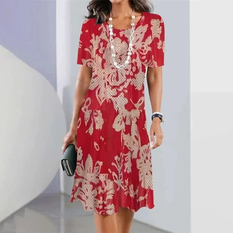 Amarisa - Plissierte Robe mit Farbblöcken und elegantem Falten-Design