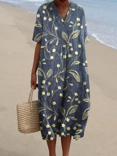 Aurelia – Elegantes Vintage Blumenkleid