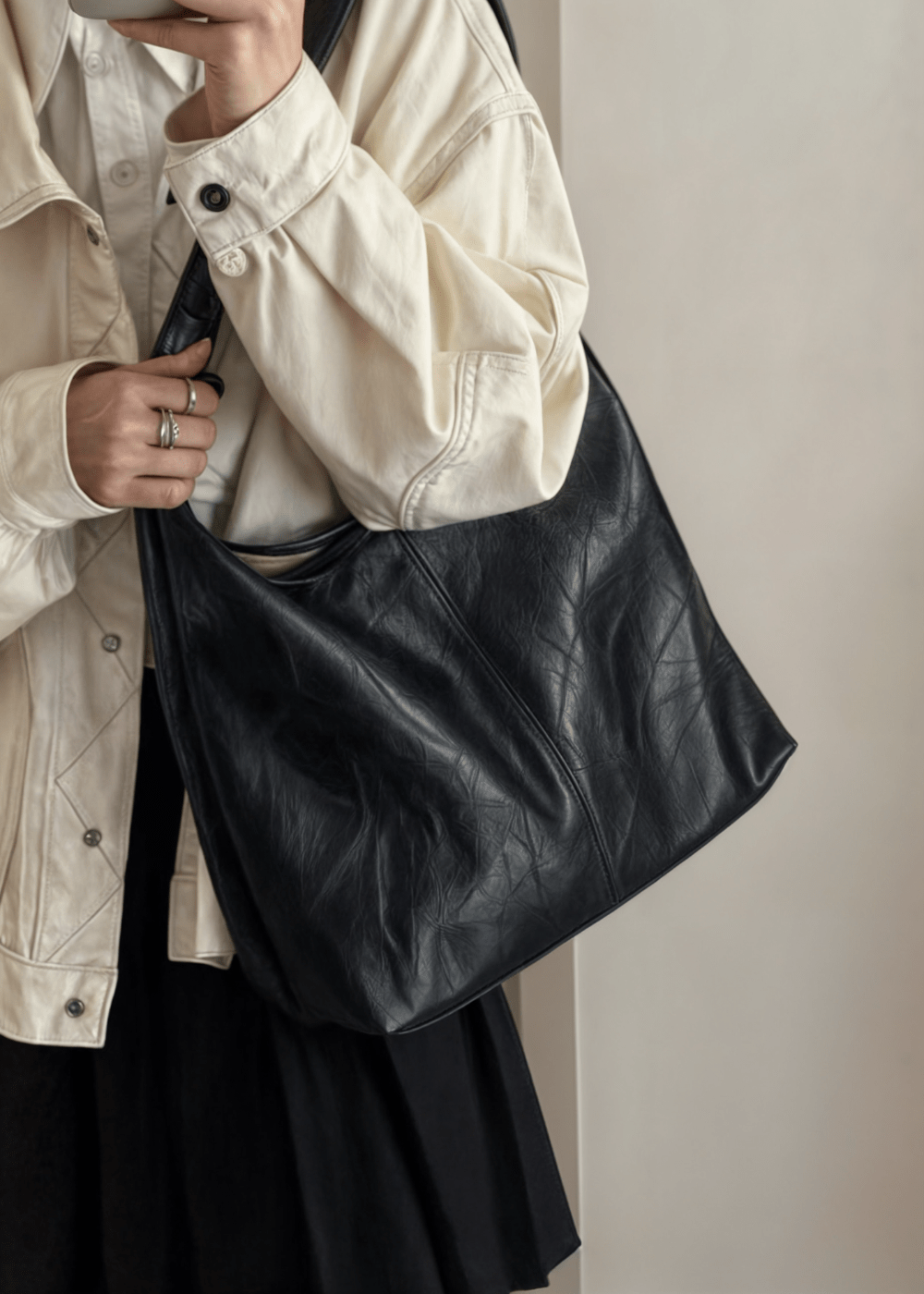Avelina – Elegante Vegane Leder Tote