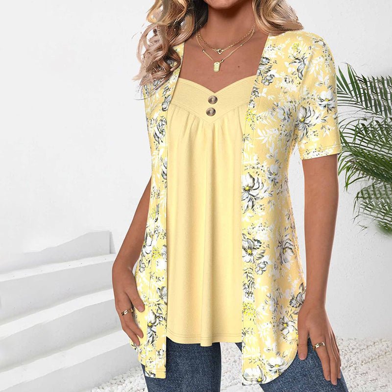 Aveline – Stilvolle Bluse mit floralem Druck