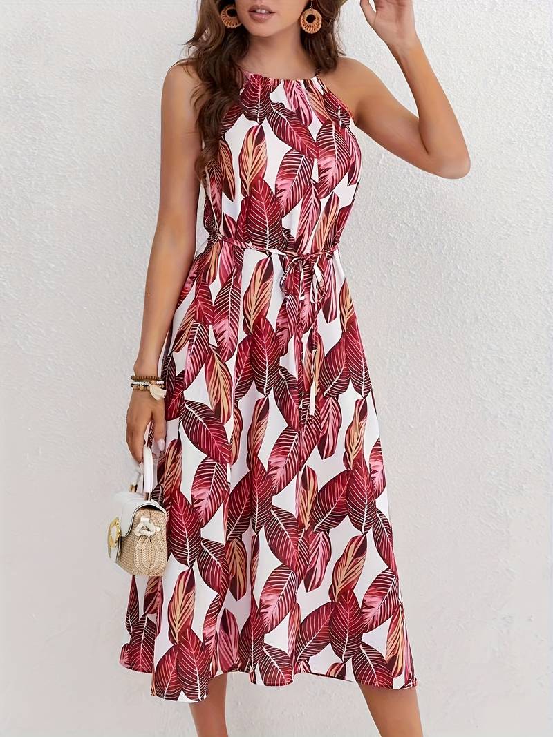 Nova - Ärmelloses Midi Kleid mit Schlitz