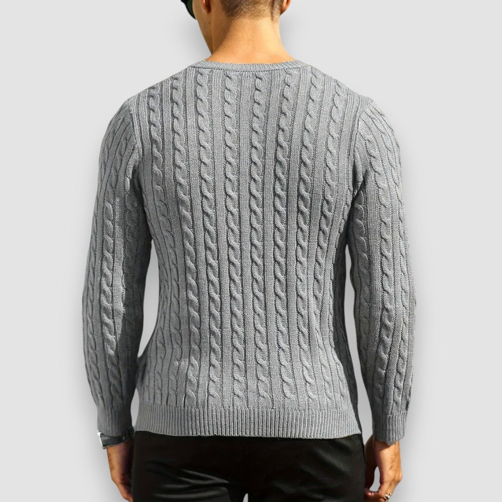 Lizo | Crew Neck Knit Sweater