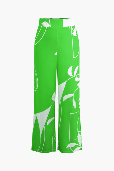 Bailey | Zweiteiler mit Knoten-Top & Bambusprint-Hose