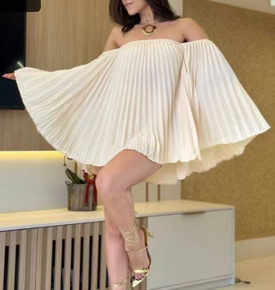 Marjorie | Plissiertes Bandeau-Shorts-Set